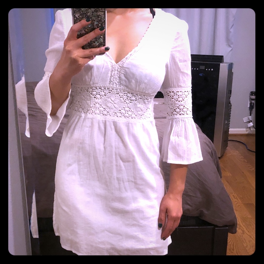 INC white summer dress